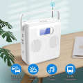 (GGBR) Portable Bluetooth CD Player with Vertical Design, CD Speakers, FM Radio, Support USB, AUX ,and LCD Display. 