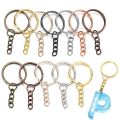 10-200Pcs/Lot 25mm Key Ring Key Chain Gold Color Rhodium Round Split Keychain Keyrings for DIY Jewelry Making Findings Accessories. 