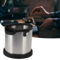 Stainless Steel Coffee Knock Box Coffee Grounds Bucket Container for Coffee Shops Bars Family Kitchens X. 