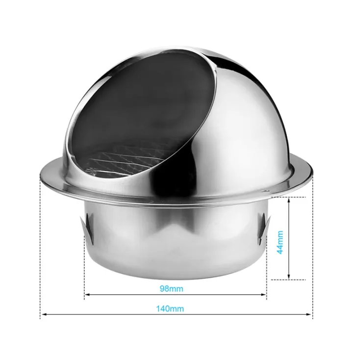 304%20Stainless%20Steel%20Air%20Vent%20Round%20Grille%20Ventilation%20Cover%20Wall%20Vent%20Outlet%204%20Inch%20-%20Image%203