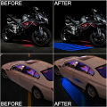 2PCS Car LED Projector Light Welcome Light Angel Wings Style Car Door Exterior Light Carpet Ground Lamps for All Cars and Motorcycles(Red Color). 