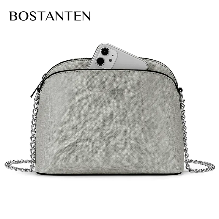 BOSTANTEN%20Women's%20Shoulder%20Bags%20For%20Women%20PU%20leather%20%20Zippers%20Sling%20Bag%20Pack%20-%20Image%204