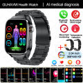 New Medical Grade Health Smartwatch Men's ECG+PPG Blood Glucose Pressure Fat Uric Acid 650mAh AMOLED Sport BT Call Smart Watch. 