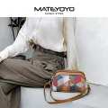 MATETOTO Women Shoulder Bag Fashion Cross-body Bag Elegant Classy Bags Boho Sling Bag Cross Body Bag Cross body Bag Casual Bags Double Zipper Bag Trend Retro Sling Bag. 