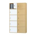 Simple Bookcase Bookshelf with Door Locker with Lock Floor Simple Modern Storage Cabinet Student Storage Cabinet against the Wall. 