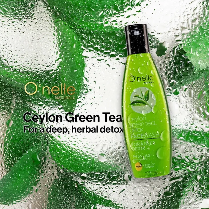 O'nelle%20Naturals%20Ceylon%20Green%20Tea%20Detox%20Face%20Wash%20100Ml%20-%20Image%203