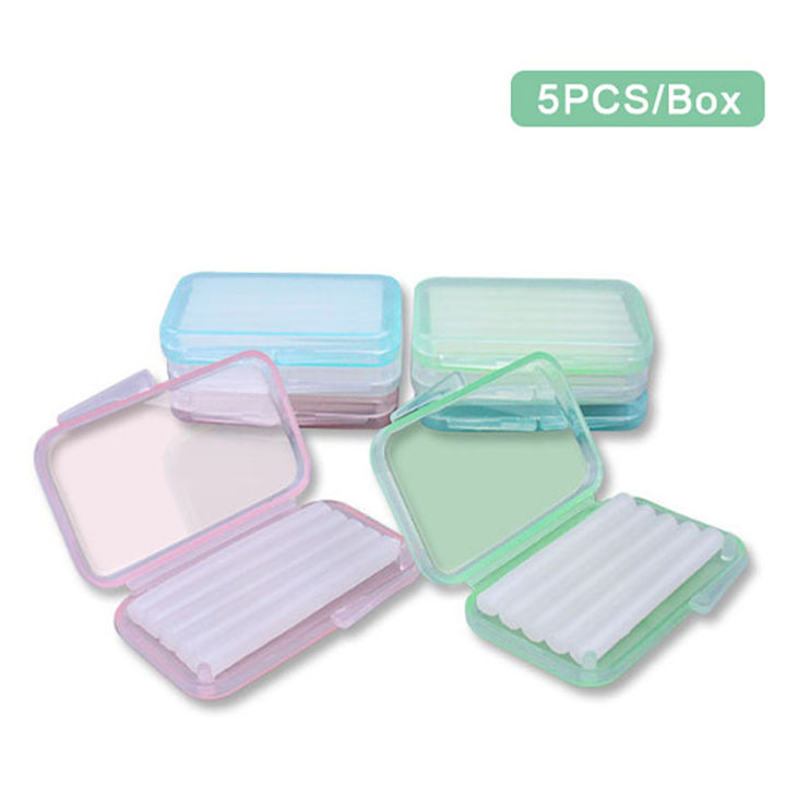 【HOT】 5Pcs/Box Dental Orthodontics Ortho Wax Mint Mix Scent For Braces Bracket Gum Irritation Teeth Whitening Oral Hygiene Tools