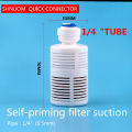 1/4 Interceptor Filter Whith Fast Joint RO Water Purifier Intake Filter Suction Head Of Self Suction Pump Filter To 1/4 Pipe. 