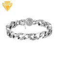 Retro Bracelet Stylish Men's Thick Chain Bracelet Retro Curved Design for Work Vacation Daily Wear Perfect Gift for Anniversary or Birthday Trendy Wrist Jewelry for Men Wrist Jewelry. 