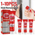 1-10PCS Wall Mold Mildew Remover Cleaner Caulk Gel Pool Tile Gap Spot Mold Remover Washing Machine Bathroom Mildew Gel. 