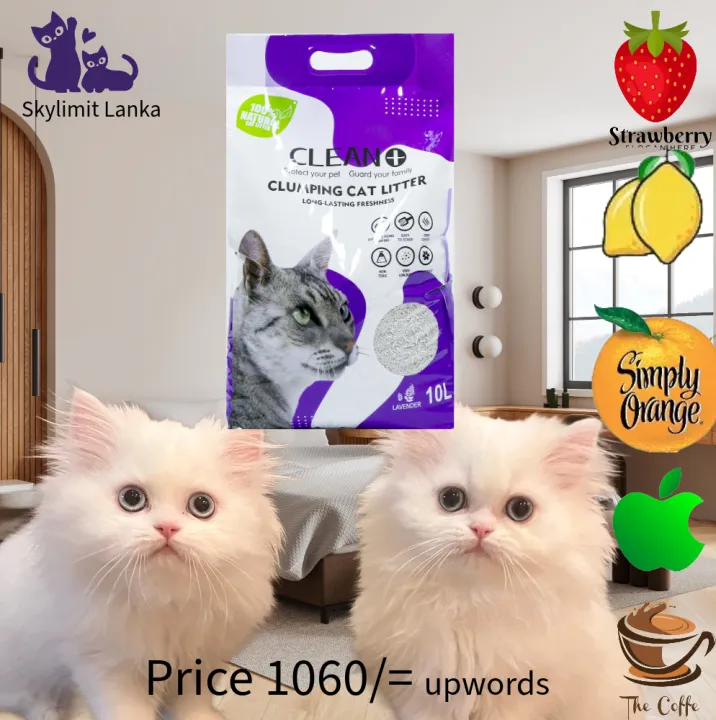 CLEAN+%20Low-odor%20Clumping%20Cat%20Litter%20-%20Dust-Free%20&%20Scented%20(Lavender/Strawberry/Orange/Coffee)%20-%205L/10L/25L%20Options%20-%20Image%203