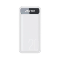 Aspor A396 20000mAh Power Bank With PD Charging, Capacity 20000 mAh / 22.5W, LCD digital display, IQ output. 