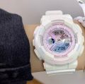 (Ready Stock) Baby-G BA110 Women Watch Sport Watch Dual Time Display Water Resistant Shockproof and Waterproof World Time LED Light Girl Sports Wrist Watches with 2 Year Warranty BA-110PL-7A1. 