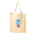 Heavy Duty Brown Eco Friendly Large Canvas Tote Bag with Zipper - 14.5 inches (L) * 3 inches (W) * 16 inches (H) - Holds up to 15kg. 