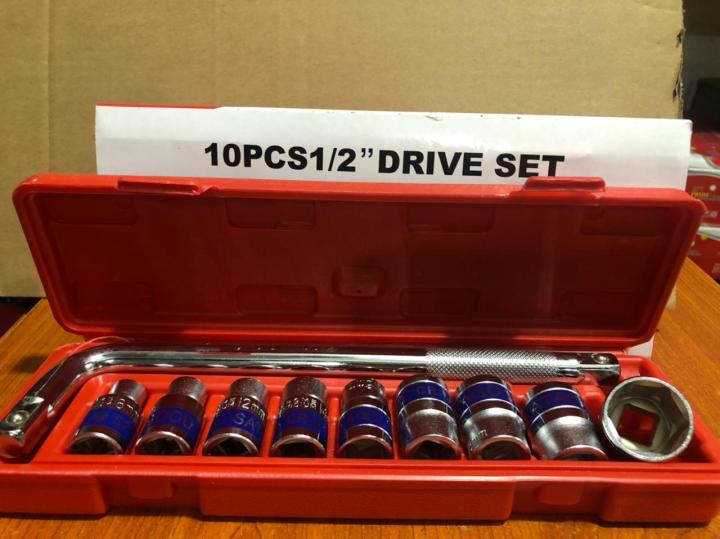 10pcs%201/2%20"%20Drive%20Socket%20Wench%20Spanner%20Set%20Chrome%20Vanadium%20-%20Image%205