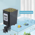 Poplikdfr Automatic Fish Feeder 450ML Large Capacity Adjustable Feeding Amount Intelligent Timing Aquarium Supplies For Aquarium Fish Tank (9 x 11 x 14.2cm). 