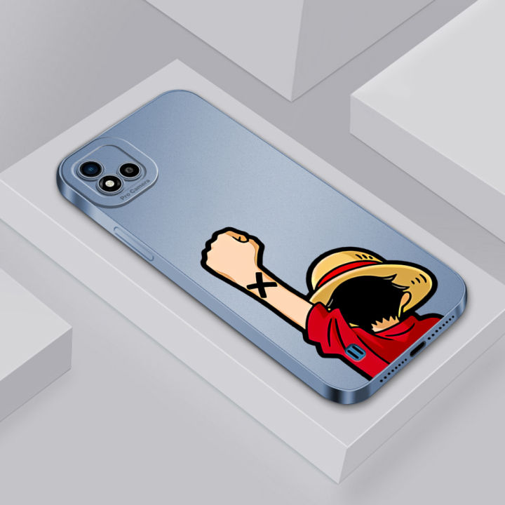 BILI for Realme C11 2021 C20 C20A Back Cover Bullhorn Monster Frosted Plating Lens Protection Soft Silicone Phone Cases