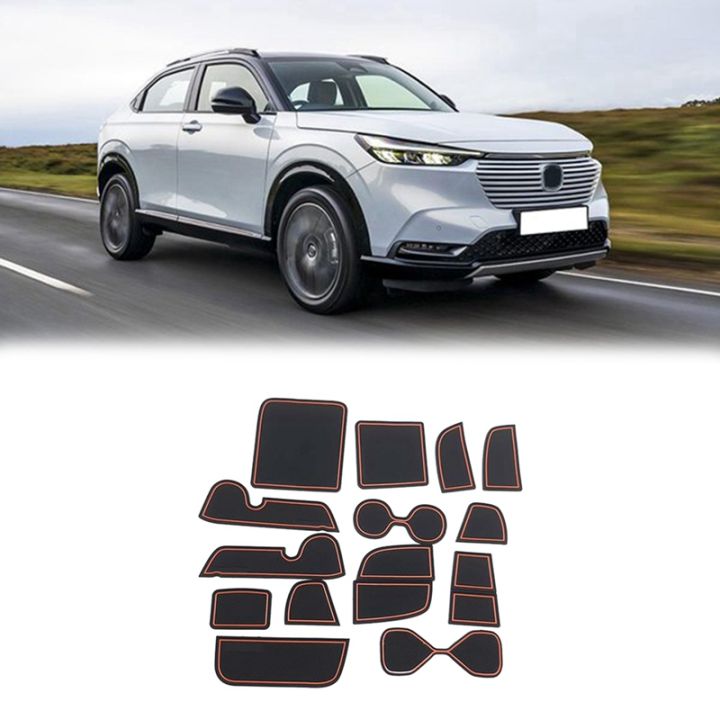 15Pcs Gate Slot Pad for Honda HRV HR-V Vezel 2021 2022 Accessories