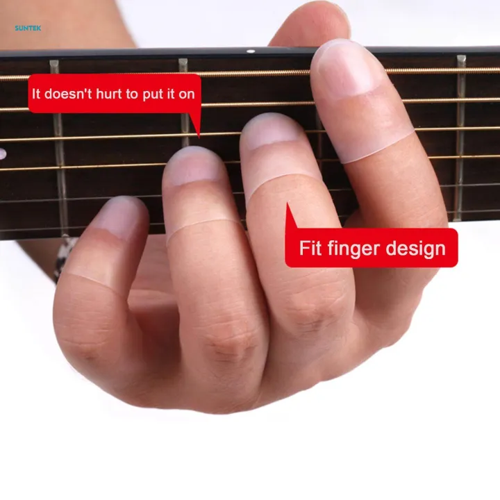 4x%20Silicone%20Guitar%20Finger%20Guards%20for%20Guitar%20Beginner%20Stringed%20Instruments%20,%20Clear,%20XS%20-%20Image%207