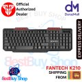 Fantech K210 Multimedia Office Wired Keyboard 114 Keys. 