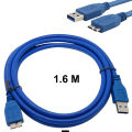 USB Male to MICRO B Male Data Cable 1.6 Meters USB to A-B Micro B to USB OTG Cable PC Hard Disk Drive Printer Computer Cp-2-30-530L. 