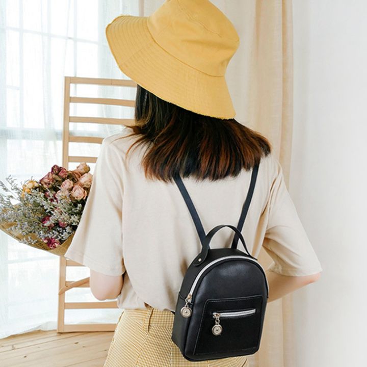 Cute%20Backpack%20for%20Women%20Leather%20Mini%20Daypacks%20Black%20-%20Image%208