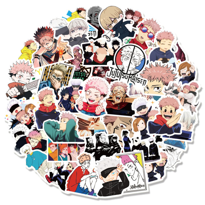 20/40pcs%20Jujutsu%20Kaisen%20Stickers%20Japanese%20Manga%20Anime%20Stickers%20for%20Laptop%20Scrapbook%20Journal%20Kids%20Girls%20Boys%20Stickers%20-%20Image%203