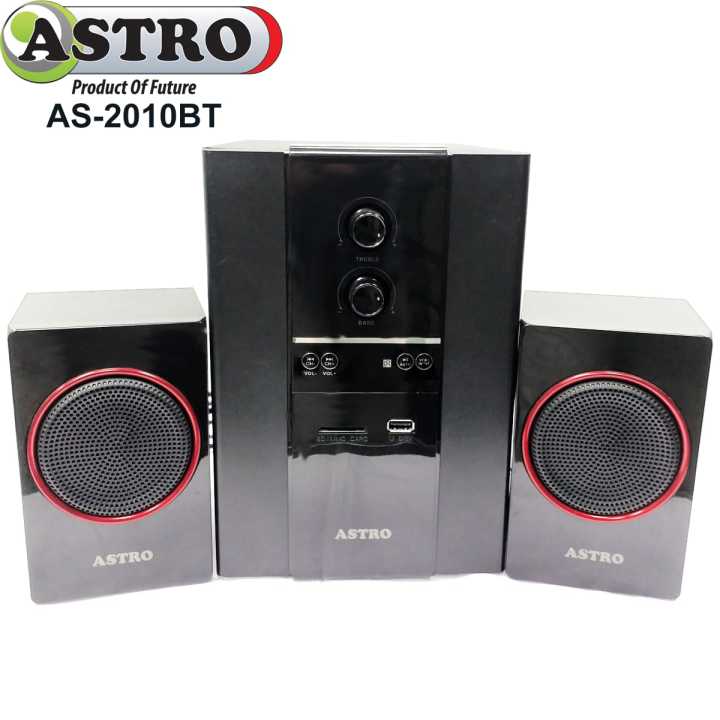 Astro AS 2010BT 2.1 Channel Subwoofer Speaker with Radio, Card Reader, USB, Bluetooth  I STYLEZ  IS0470