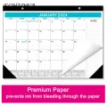 Monthly Calendar with Notes Section 365 Day Countdown Desktop Calendar Multifunctional Durable English Calendar 2024-2025 for Desk less Than 2024 Calendar Wall. 