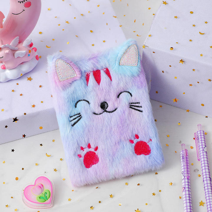 Winter%20Notebook%20Personalized%20Diary%20School%20Supplies%20Student%20Award%20Diary%20Plush%20Notebook%20Cute%20Girl%20Embroidery%20-%20Image%203