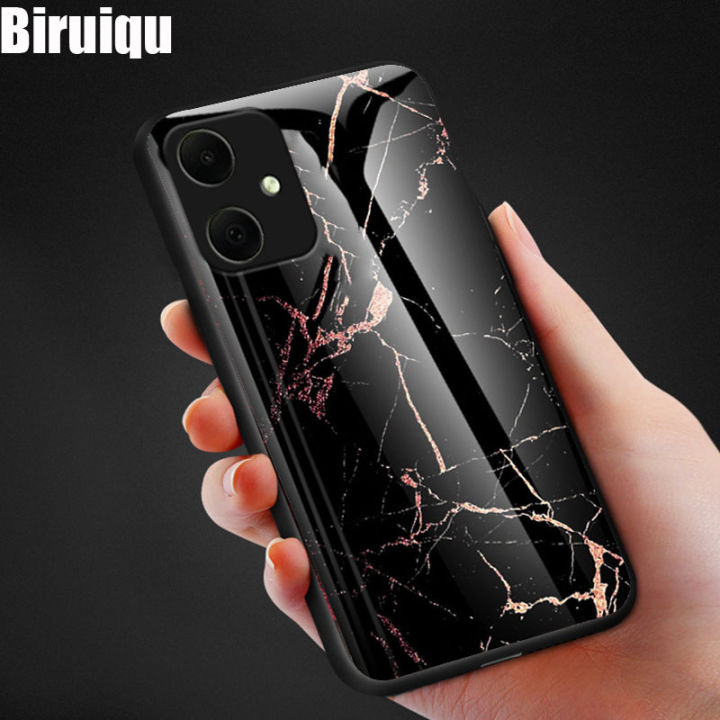 Biruiqu%20For%20Samsung%20Galaxy%20A05%20Shockproof%20Fashion%20Marble%20Tempered%20Glass%20Back%20Case%20Cover%20-%20Image%209