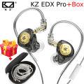 KZ EDX pro Earphone with cable With Box Bass Earbuds In Ear Monitor Headphones Stereo Game Sport Noise Cancelling HIFI Headset. 