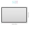 Projector Screen for Home Theater White Foldable Anti-Crease (72Inch). 