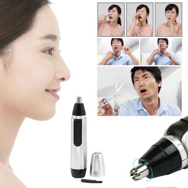 BZ-004 || 3 in 1 Electric Nose Hair Trimmer for Men& Women || Dual-edge Blades || Painless Electric Nose and Ear Hair Trimmer Eyebrow Clipper || Waterproof, Eco- Travel-User-Friendly