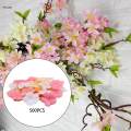 Artificial Craft Flowers, Artificial Flowers, Cherry Blossoms Faux Flower Heads for Crafts, Cherry Blossom Petals, for Wreath DIY Background. 