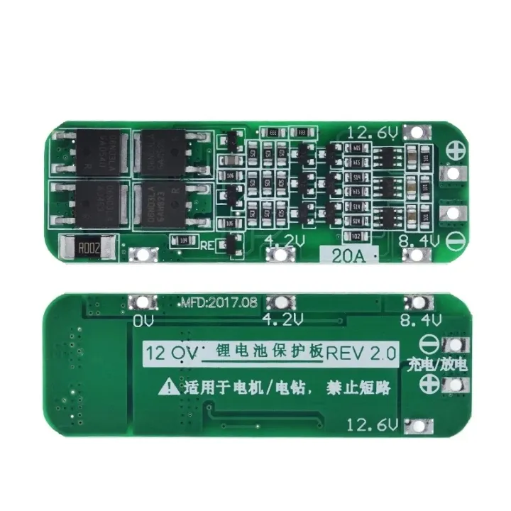 3S%2020A%20Li-ion%20Lithium%20Battery%2018650%20Charger%20PCB%20BMS%20Protection%20Board%2012.6V%20Cell%2059x20x3.4mm%20Module%20-%20Image%204