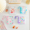 Panda Online Pvc Lovely Loose-leaf Album, Three-hole Photo Album, Girl Sticker Collection Book, Diy Hand Account Book, Small Card Collection Book. 