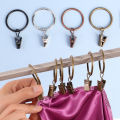 10Pcs/Set Curtain Rings Clips Metal Decorative Rustproof Drapery Window Curtain Hanging Ring Hook Clothes Clip Hanger. 