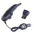 Black USB Keyboard Cleaner Mini USB Keyboard Cleaner Computer Dust Blower Duster Computer Kit Tool To Remove Dust Brush. 