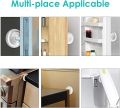 2 Pcs Door Stoppers Wall Protector Clear Round Silicone Wall Shield Cushion Self Adhesive Door Handle Bumper Silencer for Walls. 