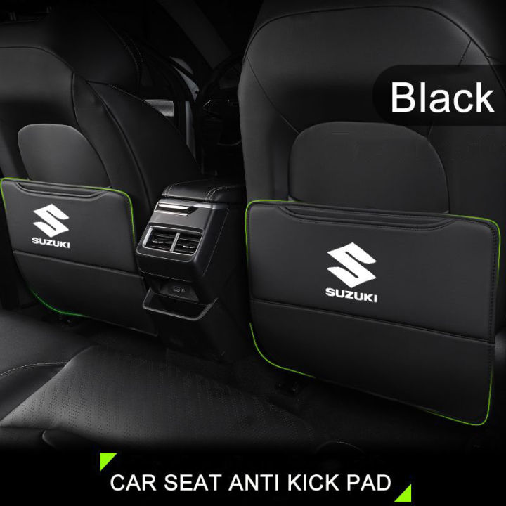 Leather Car Seat Back Anti Kick Pad Protector Mat Cover for Suzuki ...