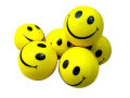 04 Pcs Happy Smile Face Anti Stress Relief Light weight Sponge Foam Ball Hand Wrist Squeeze Exercise For Adults ,Kids Toy. 