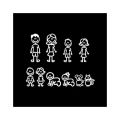 【Hottest Trends】Custom cartoon Family Members Car Sticker Decal Stick Car styling car decoration. 