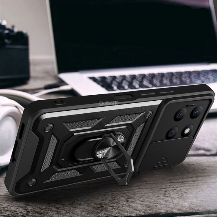 Quiberk%20for%20Honor%20X8b%20Phone%20Case%20Slide%20Camera%20Cover%20Magnetic%20Kickstand%20Hard%20Shockproof%20Armor%20Back%20Casing%20-%20Image%205