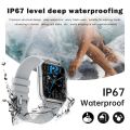 1.96 inch mart WatchFull creen Touch Health Monitoring Watch IP67 Waterproof BT Call Multi port Modes. 