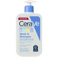 CeraVe Baby Wash & Shampoo, Tear Free Sensitive Baby Soap, 473ml. 