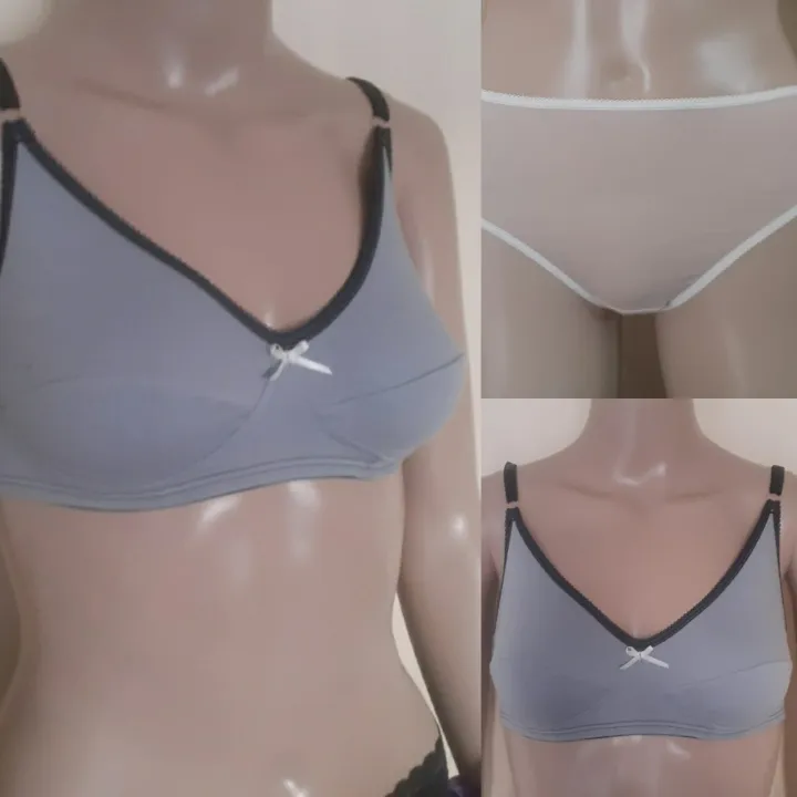 Buy 2 Get 1 Free mix color Cotton Panty Essentials Basic Cotton Bra. Size 32B  34B  36B  38B  40B  42B