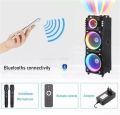 NDR-1526 DUAL 15-INCH-HIGH POWER PARTY SPEAKER / KARAOKE / BLUETOOTH. 