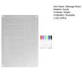 Penasfe Refrigerator Planning Board Clear Magnetic Weekly Meal Planner Whiteboard for Kitchen Fridge Easy to Erase Menu Board with Scratch-proof Surface Organize Week Efficiently Kitchen Memo Board. 