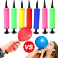 Portable Pump Balloon Inflator Multi-purpose Large Hand Push Inflator Wedding Birthday Balloon Party Supplies Random Color. 